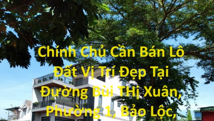 Chính Chủ Cần Bán Lô Đất Vị Trí Đẹp Tại Đường Bùi THị Xuân, Phường 1, Bảo Lộc